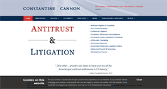 Desktop Screenshot of constantinecannon.com